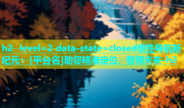 h2  level=2 data-state=closed惯性导航新纪元：[平台名]助您精准定位，智领未来-h2