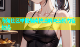 海角社区举报指南快速解决违规内容秘诀