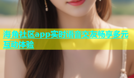 海角社区app实时语音交友畅享多元互动体验