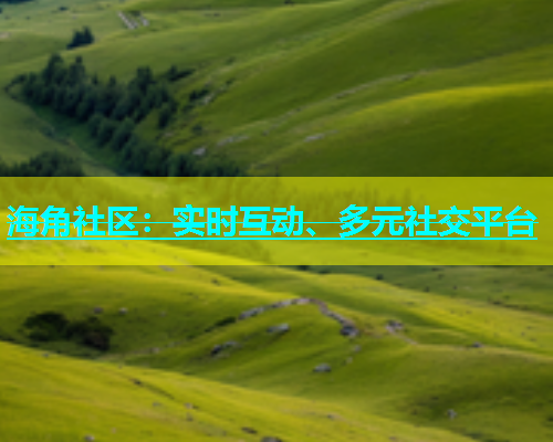 海角社区：实时互动、多元社交平台