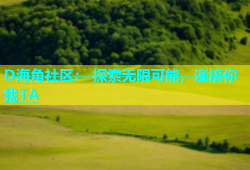 D海角社区： 探索无限可能，连接你我TA