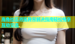 海角社区浏览异常解决指南轻松畅享互动交流