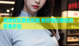 海角社区录音攻略 教你轻松录制高质量声音